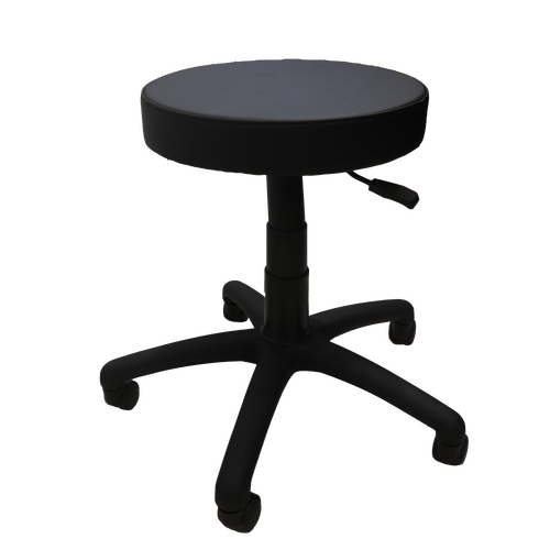 DS Desk Height Stool in Black PU