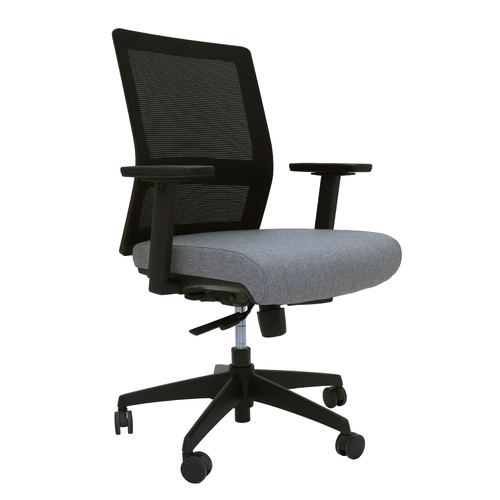 Gesture Medium Mesh Back Task Chair in Light Grey Fabric